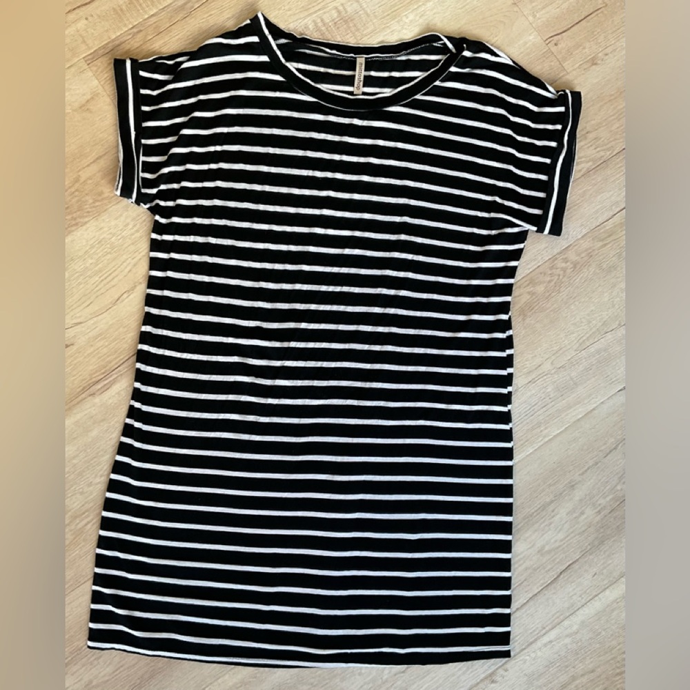 Striped t shirt dress
